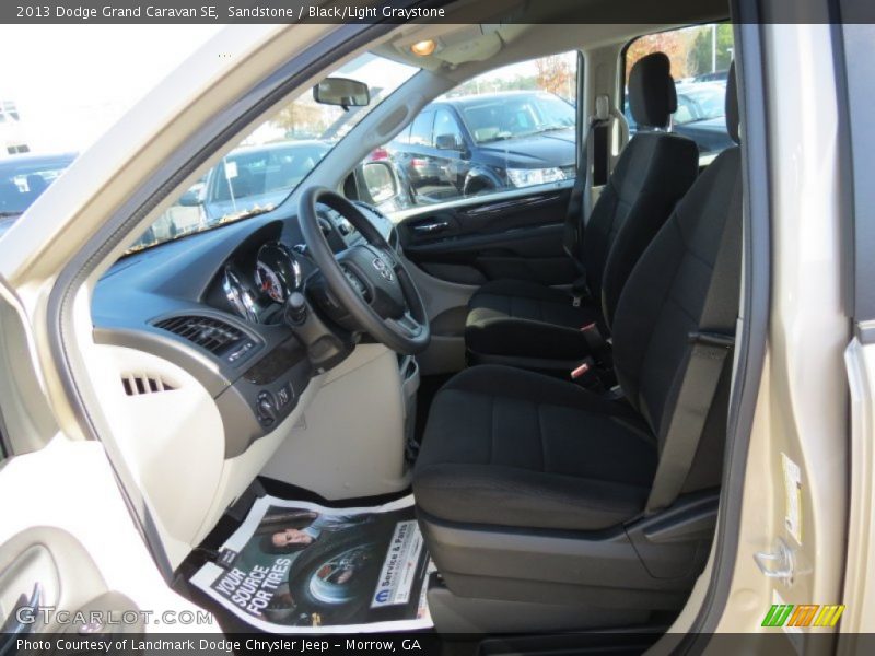 Sandstone / Black/Light Graystone 2013 Dodge Grand Caravan SE