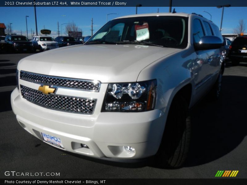 White Diamond Tricoat / Ebony 2013 Chevrolet Suburban LTZ 4x4