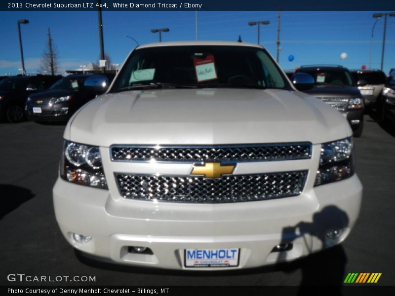 White Diamond Tricoat / Ebony 2013 Chevrolet Suburban LTZ 4x4