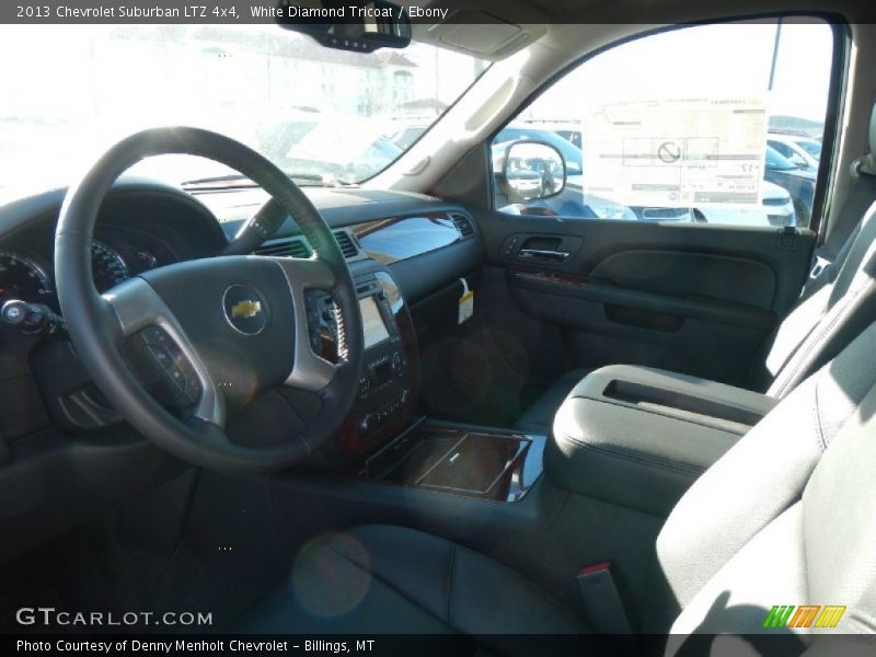 White Diamond Tricoat / Ebony 2013 Chevrolet Suburban LTZ 4x4
