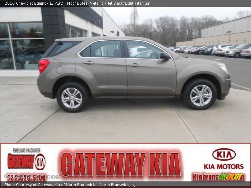 Mocha Steel Metallic / Jet Black/Light Titanium 2010 Chevrolet Equinox LS AWD