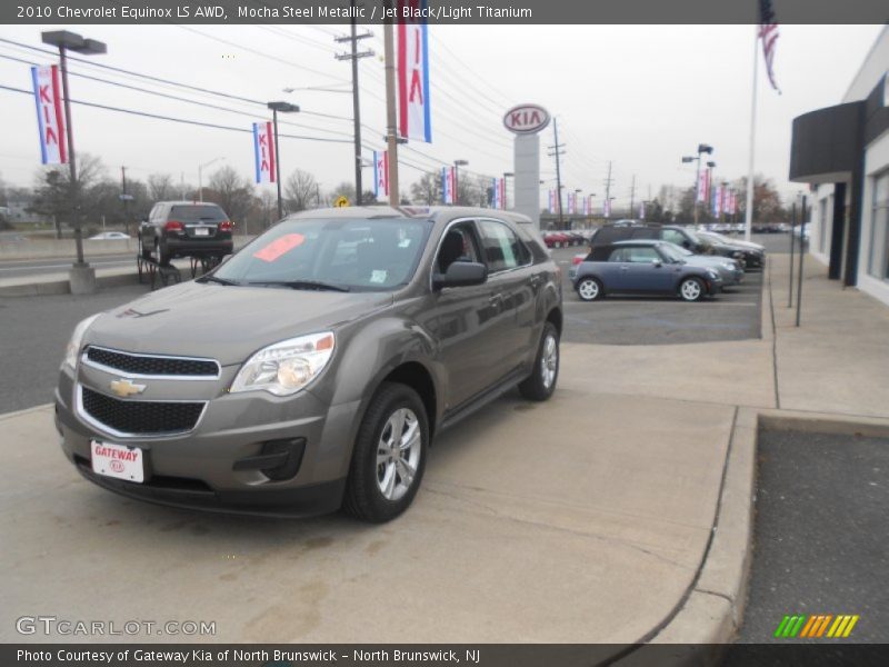 Mocha Steel Metallic / Jet Black/Light Titanium 2010 Chevrolet Equinox LS AWD