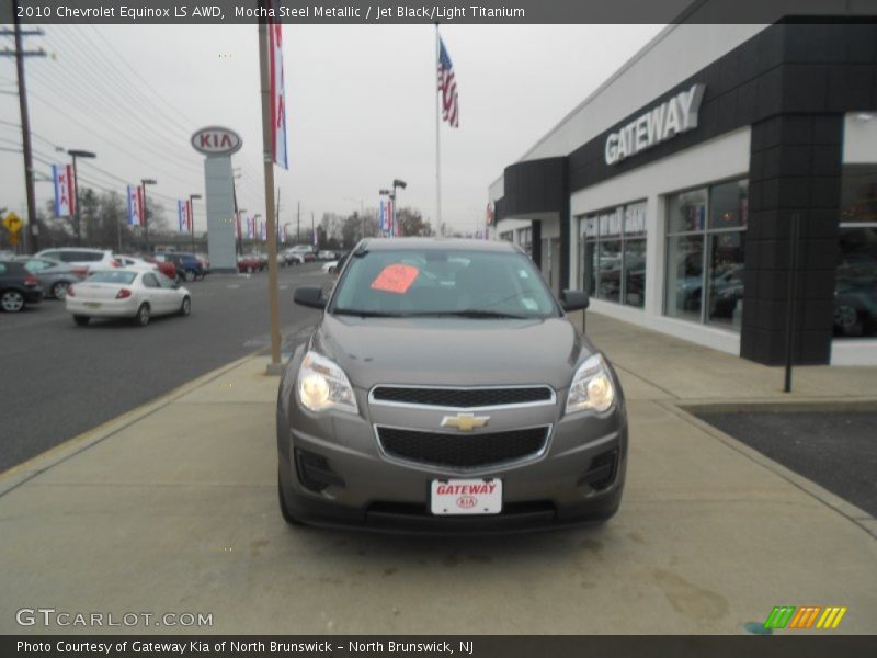 Mocha Steel Metallic / Jet Black/Light Titanium 2010 Chevrolet Equinox LS AWD