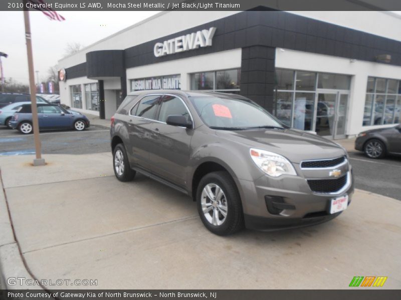 Mocha Steel Metallic / Jet Black/Light Titanium 2010 Chevrolet Equinox LS AWD