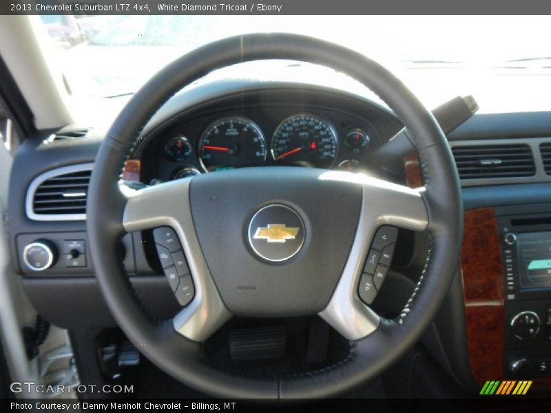 White Diamond Tricoat / Ebony 2013 Chevrolet Suburban LTZ 4x4