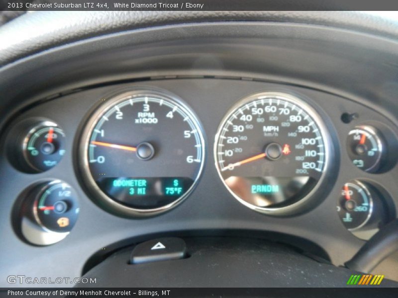 White Diamond Tricoat / Ebony 2013 Chevrolet Suburban LTZ 4x4