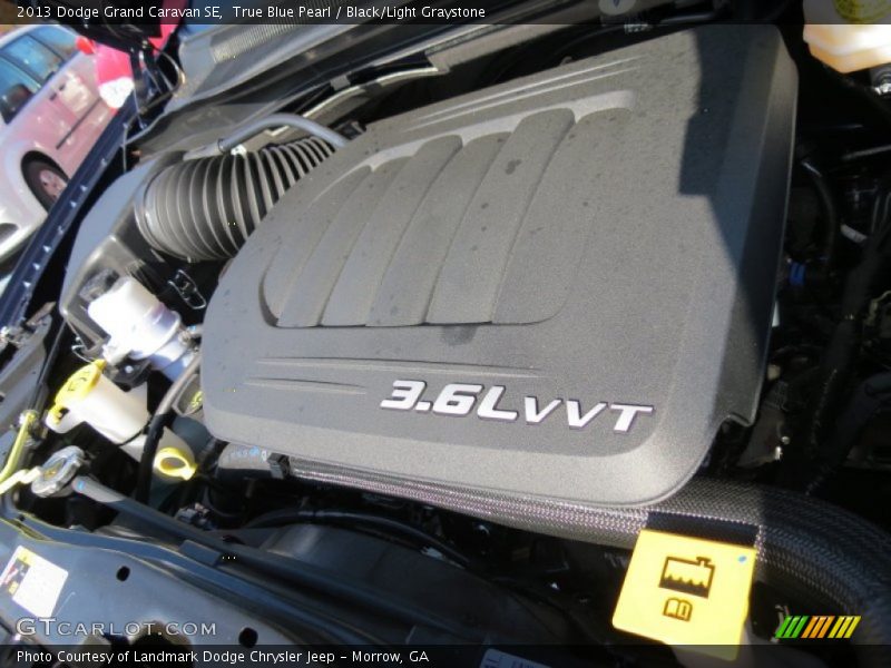 True Blue Pearl / Black/Light Graystone 2013 Dodge Grand Caravan SE