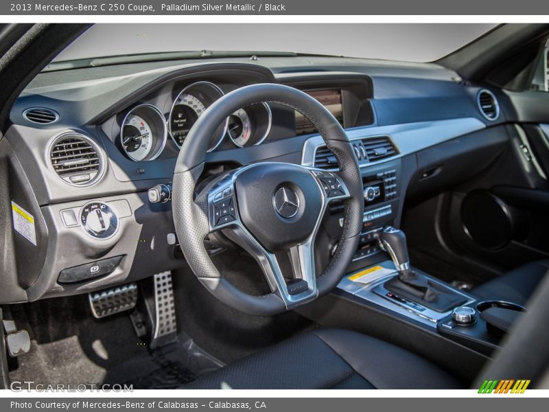 Palladium Silver Metallic / Black 2013 Mercedes-Benz C 250 Coupe