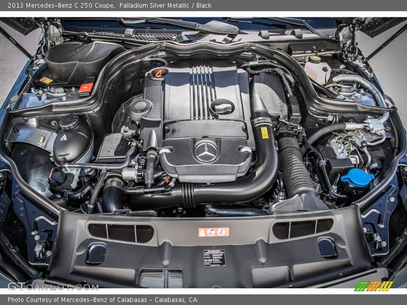 Palladium Silver Metallic / Black 2013 Mercedes-Benz C 250 Coupe