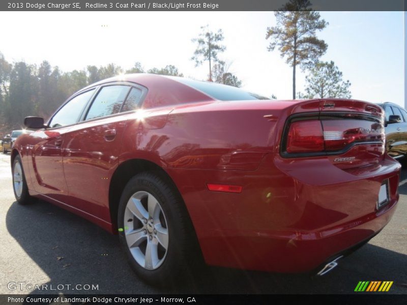 Redline 3 Coat Pearl / Black/Light Frost Beige 2013 Dodge Charger SE