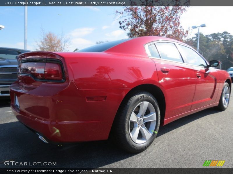 Redline 3 Coat Pearl / Black/Light Frost Beige 2013 Dodge Charger SE