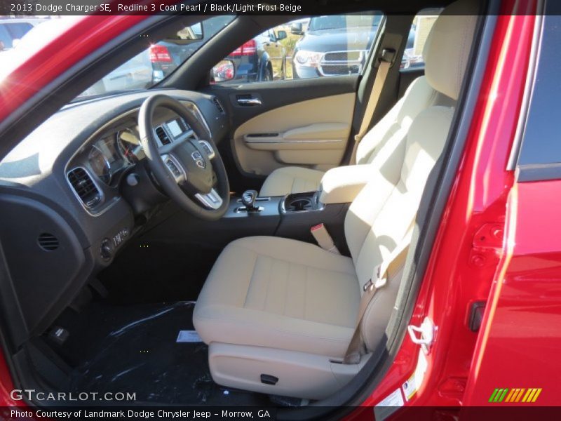 Redline 3 Coat Pearl / Black/Light Frost Beige 2013 Dodge Charger SE