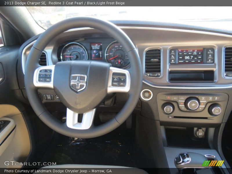 Redline 3 Coat Pearl / Black/Light Frost Beige 2013 Dodge Charger SE