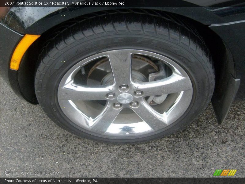 Mysterious Black / Ebony/Red 2007 Pontiac Solstice GXP Roadster