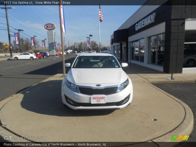 Snow White Pearl / Beige 2012 Kia Optima LX