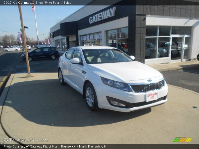 Snow White Pearl / Beige 2012 Kia Optima LX