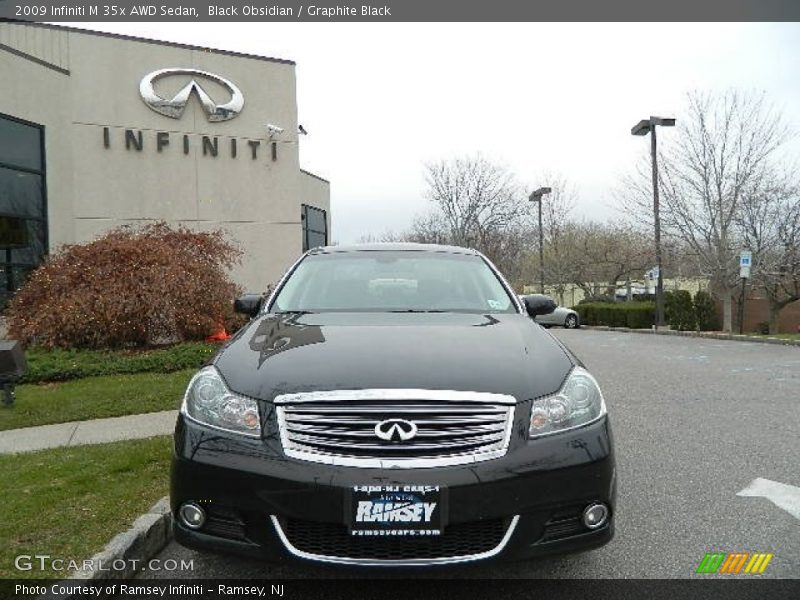 Black Obsidian / Graphite Black 2009 Infiniti M 35x AWD Sedan