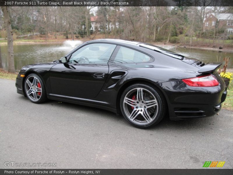 Basalt Black Metallic / Black/Terracotta 2007 Porsche 911 Turbo Coupe