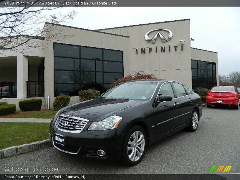 Black Obsidian / Graphite Black 2009 Infiniti M 35x AWD Sedan