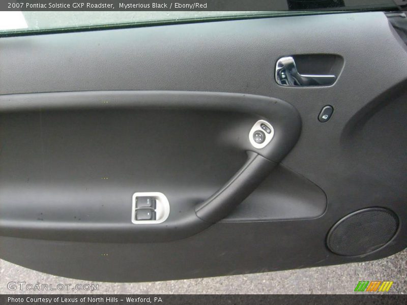 Mysterious Black / Ebony/Red 2007 Pontiac Solstice GXP Roadster