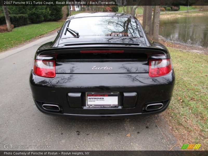 Basalt Black Metallic / Black/Terracotta 2007 Porsche 911 Turbo Coupe