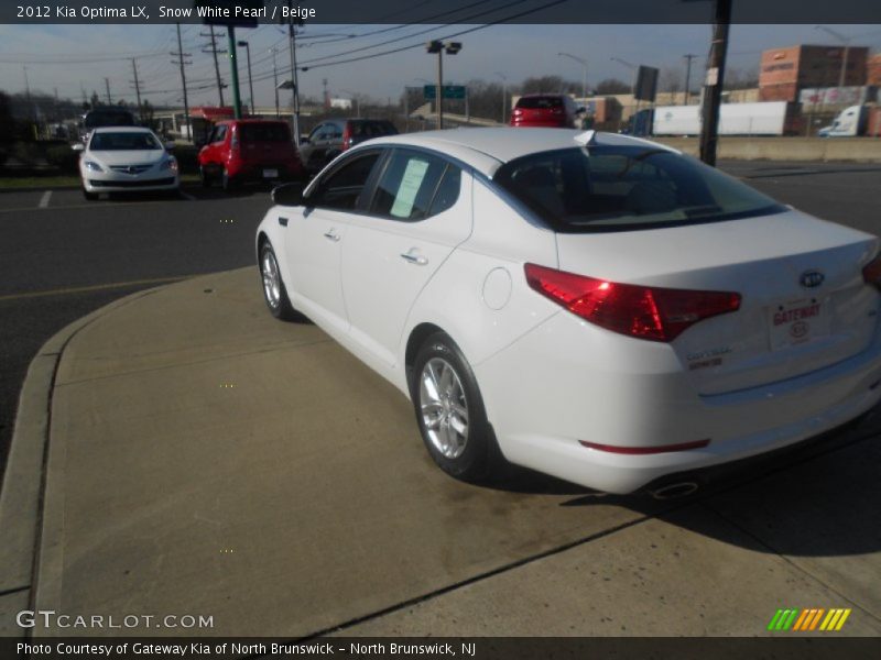 Snow White Pearl / Beige 2012 Kia Optima LX