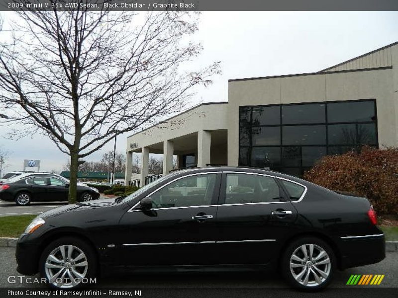 Black Obsidian / Graphite Black 2009 Infiniti M 35x AWD Sedan