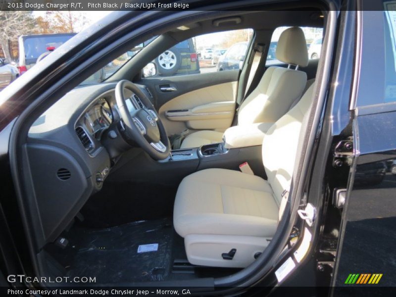 Pitch Black / Black/Light Frost Beige 2013 Dodge Charger R/T