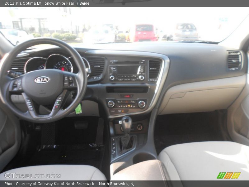 Snow White Pearl / Beige 2012 Kia Optima LX