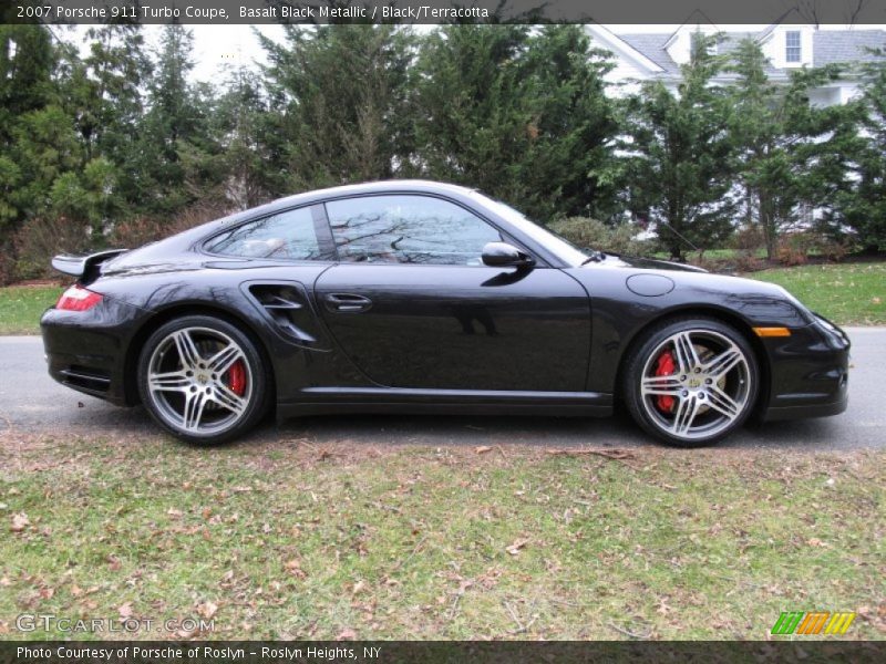 Basalt Black Metallic / Black/Terracotta 2007 Porsche 911 Turbo Coupe
