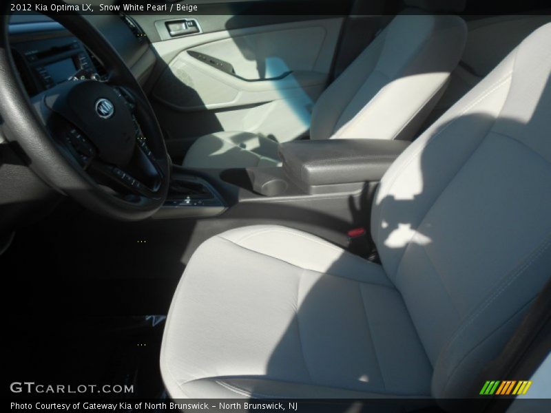Snow White Pearl / Beige 2012 Kia Optima LX