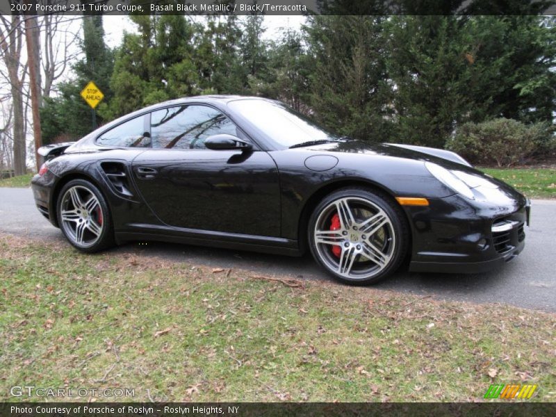 Basalt Black Metallic / Black/Terracotta 2007 Porsche 911 Turbo Coupe