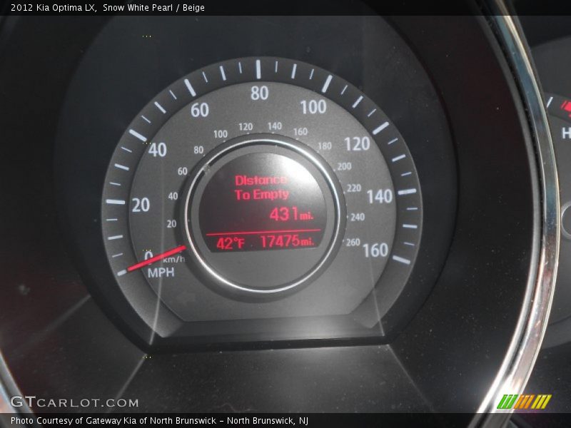 Snow White Pearl / Beige 2012 Kia Optima LX
