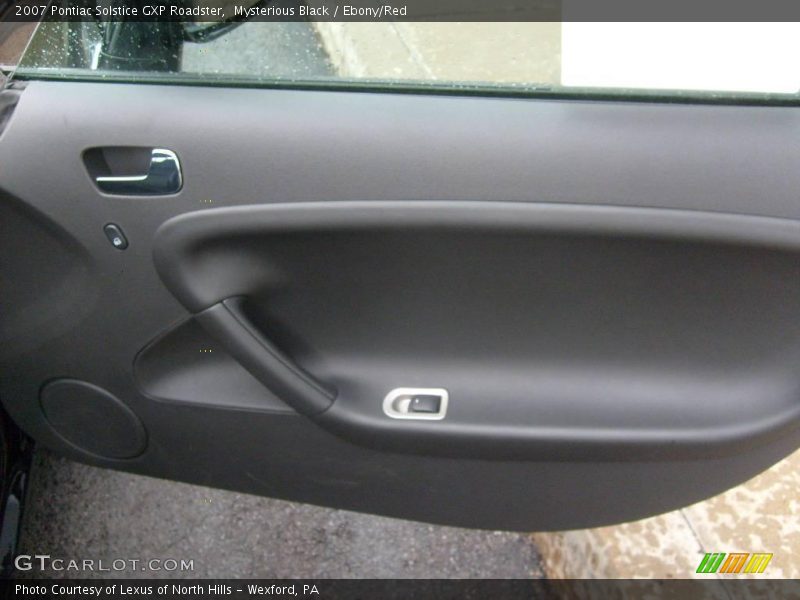 Mysterious Black / Ebony/Red 2007 Pontiac Solstice GXP Roadster