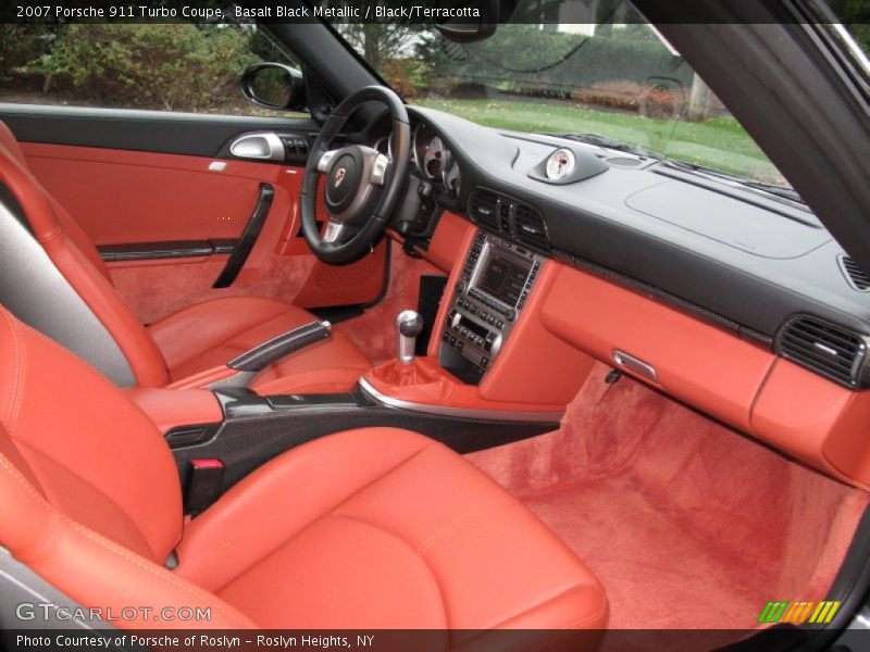  2007 911 Turbo Coupe Black/Terracotta Interior