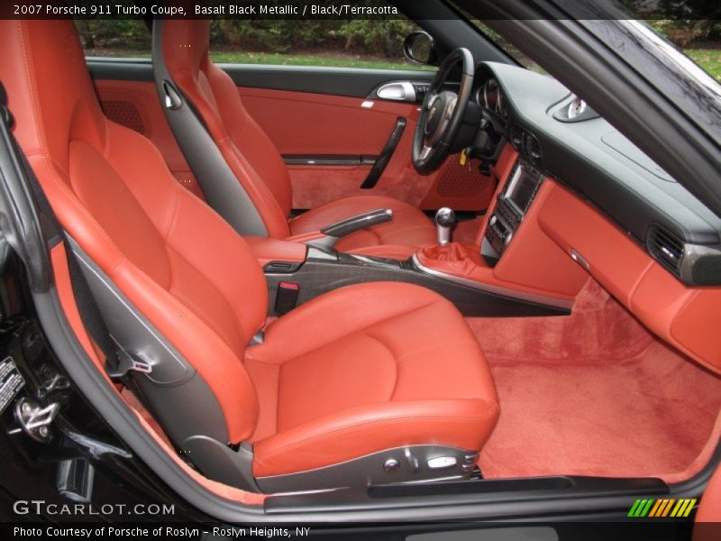  2007 911 Turbo Coupe Black/Terracotta Interior