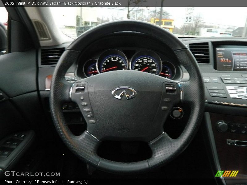 Black Obsidian / Graphite Black 2009 Infiniti M 35x AWD Sedan