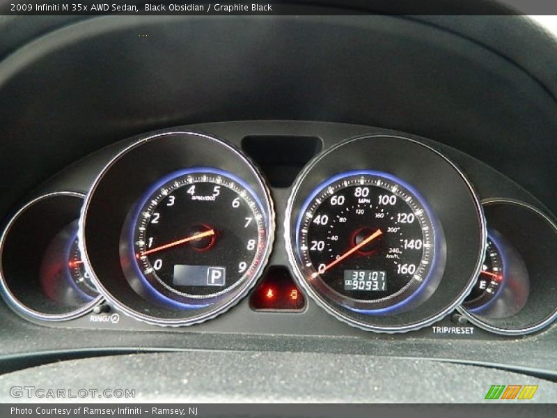 Black Obsidian / Graphite Black 2009 Infiniti M 35x AWD Sedan