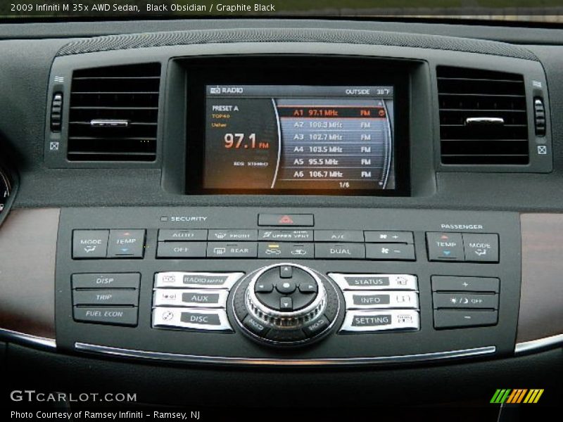 Black Obsidian / Graphite Black 2009 Infiniti M 35x AWD Sedan