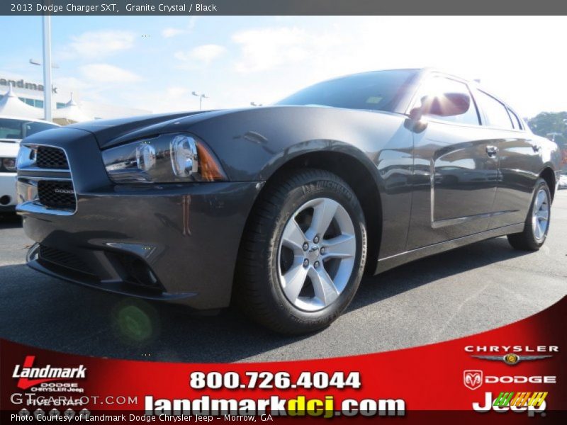 Granite Crystal / Black 2013 Dodge Charger SXT