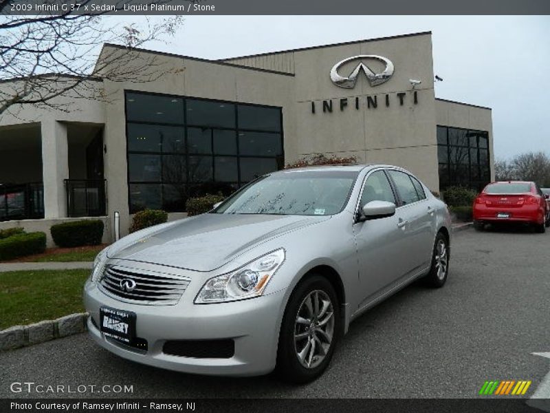Liquid Platinum / Stone 2009 Infiniti G 37 x Sedan