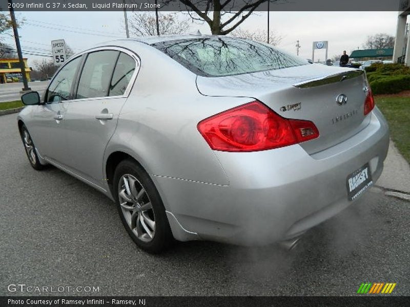 Liquid Platinum / Stone 2009 Infiniti G 37 x Sedan