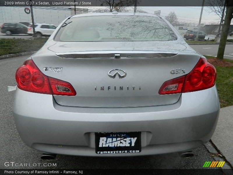 Liquid Platinum / Stone 2009 Infiniti G 37 x Sedan