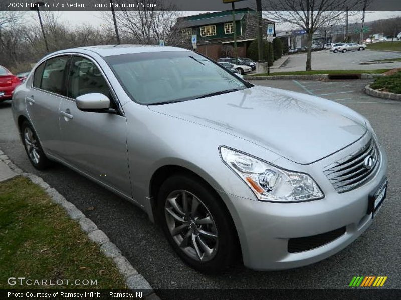 Liquid Platinum / Stone 2009 Infiniti G 37 x Sedan