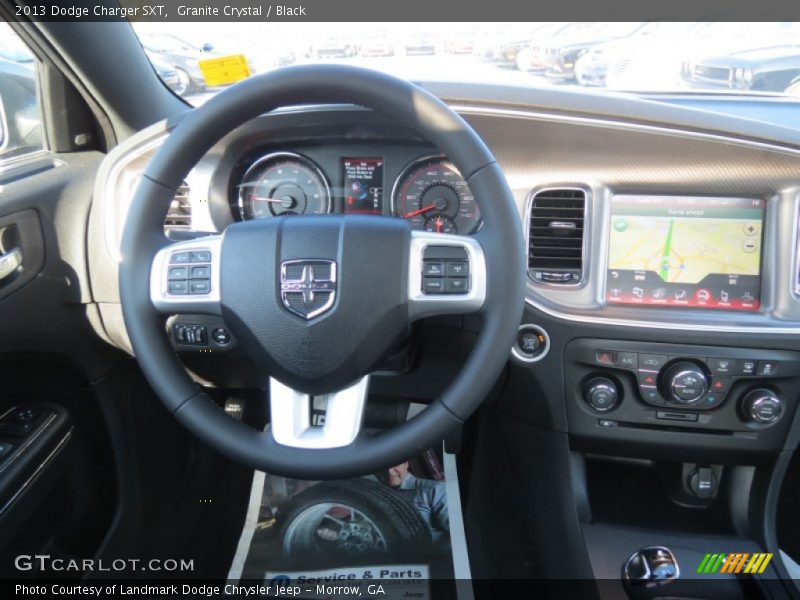 Granite Crystal / Black 2013 Dodge Charger SXT