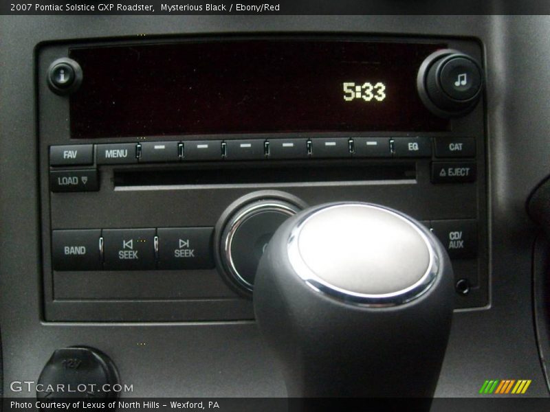 Mysterious Black / Ebony/Red 2007 Pontiac Solstice GXP Roadster