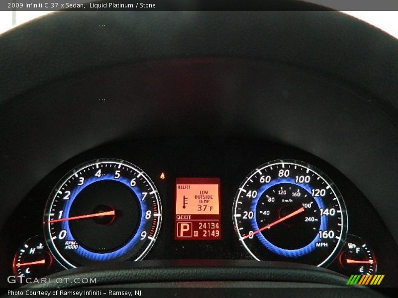 Liquid Platinum / Stone 2009 Infiniti G 37 x Sedan