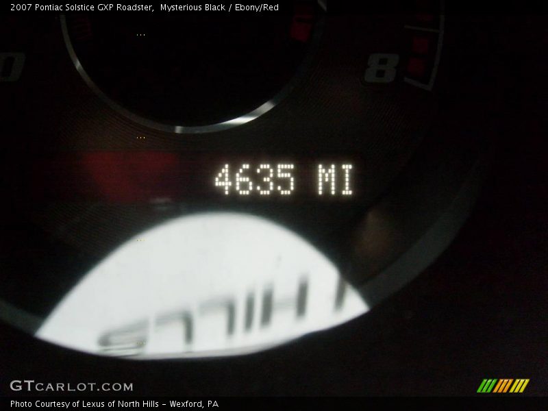 Mysterious Black / Ebony/Red 2007 Pontiac Solstice GXP Roadster