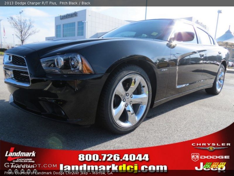 Pitch Black / Black 2013 Dodge Charger R/T Plus