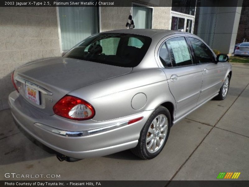 Platinum Silver Metallic / Charcoal 2003 Jaguar X-Type 2.5